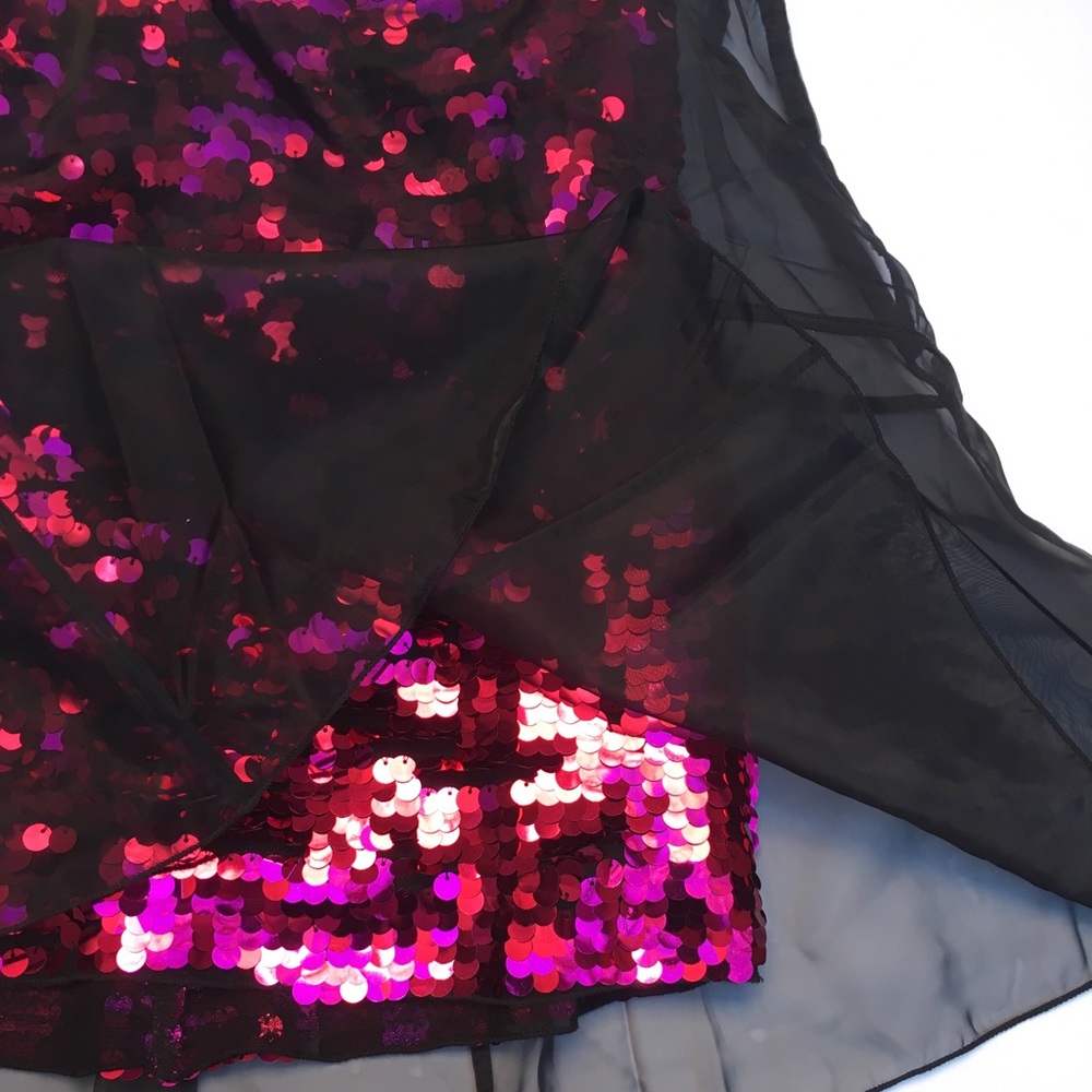 Free People Garment Pink Sequins w/ Sheer Overlap - Picture 6 of 8